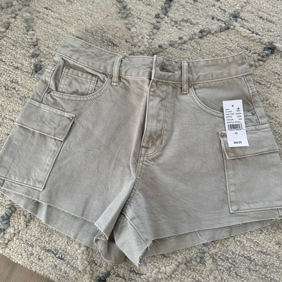 PacSun Pants - NWT gray pacsun ultra high rise cargo short